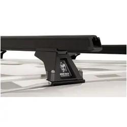 Rhino Rack Heavy Duty Rltf Black 4 Bar Roof Rack For Volkswagen Transporter Crewvan T6 2Dr Van Lwb (Standard Roof) 12/15 On