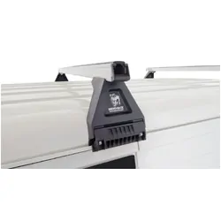 Rhino Rack Heavy Duty Rl150 Silver 2 Bar Roof Rack For Toyota Hiace Gen 4 2Dr Van 11/89 To 02/05