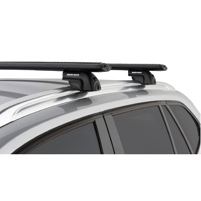 Rhino Rack Vortex Sx Black 2 Bar Roof Rack For BMW X1 E84 5Dr Suv With Roof Rails 04/10 To 09/15