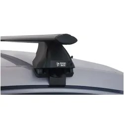 Rhino Rack Vortex 2500 Black 2 Bar Roof Rack For Ford Laser Kn 5Dr Hatch 03/99 To 08/02