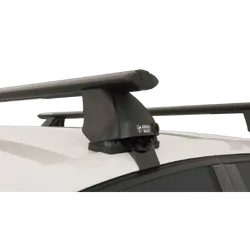 Rhino Rack Vortex 2500 Black 2 Bar Roof Rack For Volkswagen Golf Vi (Incl Gti And R) 5Dr Hatch 03/09 To 03/13