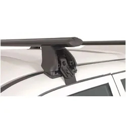 Rhino Rack Vortex 2500 Black 2 Bar Roof Rack For Mitsubishi Triton Mk 4Dr Ute Dual Cab 11/96 To 06/06