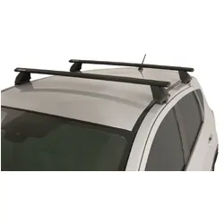 Rhino Rack Vortex 2500 Black 2 Bar Roof Rack For Nissan Dualis 4Dr Wagon 12/07 To 07/14