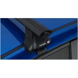 Rhino Rack Vortex 2500 Black 2 Bar Roof Rack For Honda Jazz 2Nd Gen 5Dr Hatch 08/08 To 06/14