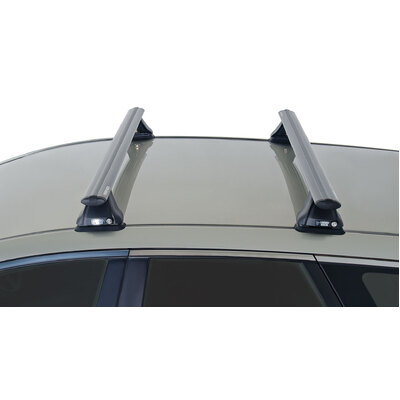 Rhino Rack Vortex 2500 Black 2 Bar Fmp Roof Rack For Mazda Cx-9 5Dr Suv 12/07 To 06/16