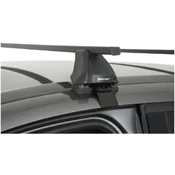 Rhino Rack Euro 2500 Black 2 Bar Roof Rack For Ford Kuga Tf 4Dr Suv 05/13 To 12/16