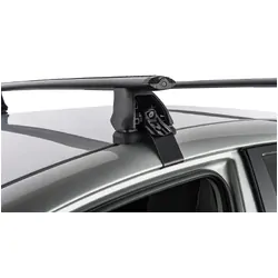 Rhino Rack Vortex 2500 Black 2 Bar Roof Rack For Kia Cerato 4Dr Sedan 08/13 To 05/18