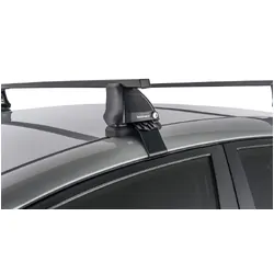 Rhino Rack Euro 2500 Black 2 Bar Roof Rack For Kia Cerato 4Dr Sedan 08/13 To 05/18