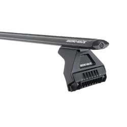 Rhino Rack Vortex Rl110 Black 2 Bar Roof Rack For Toyota Landcruiser 79 Series 4Dr 4Wd Double Cab 03/07 On