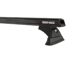 Rhino Rack Heavy Duty Rch Black 3 Bar Roof Rack For Toyota Landcruiser 100 Series 4Dr 4Wd 03/98 To 10/07