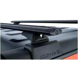 Rhino Rack Vortex Black 2 Bar Rhino-Rack Backbone Roof Rack With Rcl Legs For Jeep Gladiator Jt 4Dr Ute 06/20 On