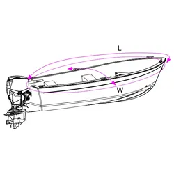 Oceansouth Open Boat Cover 4.1m - 4.3m