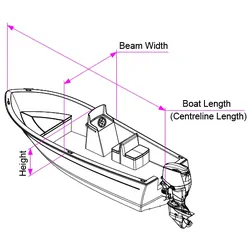 Oceansouth Side Console Cover 4.3m - 4.5m