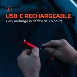 NEBO Luxtreme Nano Rechargeable Flashlight - Black
