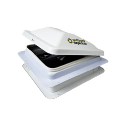 Outback Explorer Roof Vent with 12v fan - 14"x 14" Jensen style 