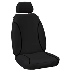 Tuff Terrain Canvas Black Seat Covers to Suit Holden Colorado RG LX LT Dual Cab 09/13-08/14 FRONT