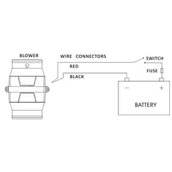 SEAFLO 4" 270CFM In-Line Bilge Blower Fan 12V