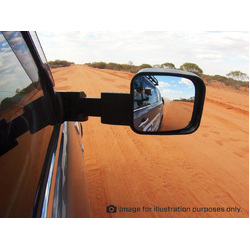 MSA Towing Mirrors (Black, Electric, Indicators, Powerfold) To Suit LandCruiser 200 Series 2007 - 2021