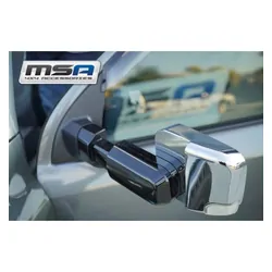 MSA Towing Mirrors to Suit Isuzu DMAX 12 - 09/2020 (Black - Manual)