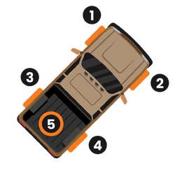 Tuff Terrain Tyre Pressure Monitoring System - 5 Sensor