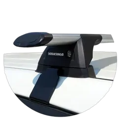 Yakima ThruBar 135cm Silver Pair (S17Y) To Suit SsangYong Musso 4dr Ute /2019-/On