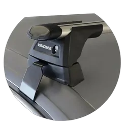 Yakima ThruBar 120cm Silver Pair (S16Y) To Suit Volkswagen Arteon Steel Roof /2017-/On