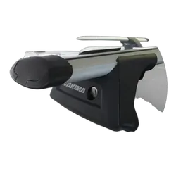 Yakima ThruBar 120cm Silver Pair (S16Y) To Suit Volkswagen Golf Alltrack 10/2015-/On