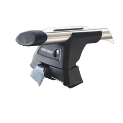 Yakima ThruBar 120cm Silver Pair (S16Y) To Suit Volkswagen Polo MK6 /2018-/On