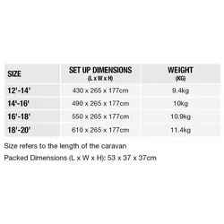 Aussie Traveller Premium Pop Top Cover 14-16ft