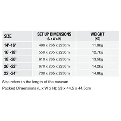 Aussie Traveller Premium Caravan Cover 22-24ft