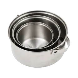 Campfire Stainless Steel Pot Set - 6Pc