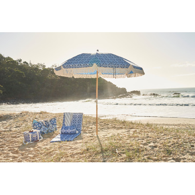 Oztrail Palm Club Beach Mat Chair - Bells Beach Blue