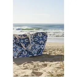 Oztrail Palm Club Beach Tote - Bells Beach Blue