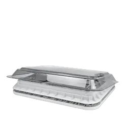 Aussie Traveller Roof Hatch 450 x 400 Smoke Black Lid