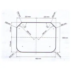 Dometic 2 Burner Gas Cooktop S/Steel (480 X 370mm)