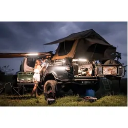 Hard Korr 2 Bar Tri-Colour LED Camp Light Kit With Diffusers