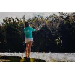 Nomad Design Collared Fishing Jersey Womens Classic Squid - Sea Green - 10