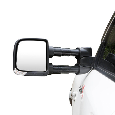 Clearview Towing Mirrors [Compact, Pair, Electric, Chrome] - Ford Ranger 2012 on
