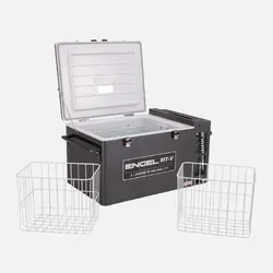 Engel 60 Litre Portable Fridge-Freezer & Msa Ds60 Fridge Drop Slide Bundle