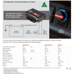 Redarc 12-24V Tow-Pro Elite V3 Electric Brake Controller - EBRH-ACCV3