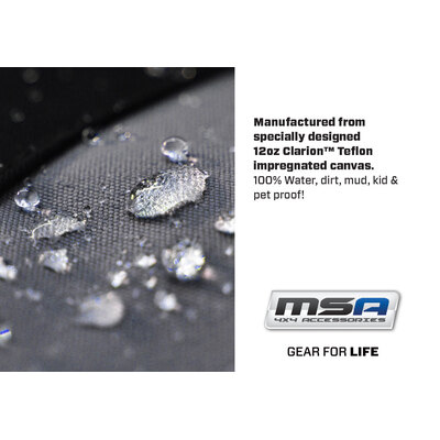 Msa Complete Front & Second Row Set - Msa Premium Canvas Seat Covers To Suit Mazda Bt50 - Series 2 Dual Cab Xtr / Xt / Freestyle Xtr / Xt Dual Cab - 0