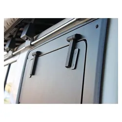 Front runner Gullwing Window / Left Hand Side Aluminium to suit Toyota Land Cruiser 76