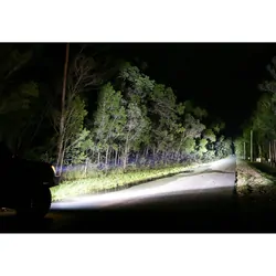 Hard Korr BZR-X Series 9" LED Driving Lights (Pair W/Harness)