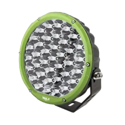 Hulk 4x4 Pkt 2 9" Rnd Led Driving Lamp Kit 9-36V 160W 37 Leds Green