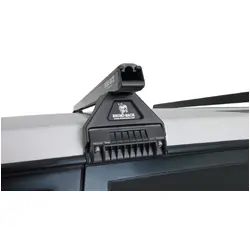 Rhino Rack Heavy Duty Rl110 Black 2 Bar Roof Rack For Mazda B Series Bravo 4Dr Ute 01/92 To 02/99