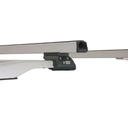 Rhino Rack Heavy Duty Cxb Silver 3 Bar Roof Rack For Mitsubishi Pajero Np 4Dr 4Wd With Roof Rails 11/02 To 10/06