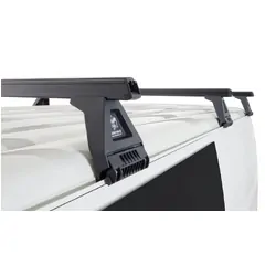 Rhino Rack Heavy Duty Rl150 Black 3 Bar Roof Rack For Toyota Hiace Gen 4 2Dr Van 11/89 To 02/05