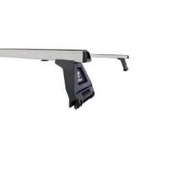 Rhino Rack Heavy Duty Rl150 Silver 2 Bar Roof Rack For Toyota Hiace Gen 4 2Dr Van 11/89 To 02/05