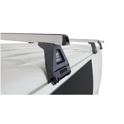 Rhino Rack Heavy Duty Rl150 Silver 3 Bar Roof Rack For Toyota Hiace Gen 4 2Dr Van 11/89 To 02/05