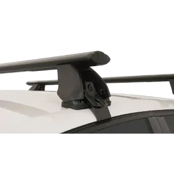 Rhino Rack Vortex 2500 Black 2 Bar Roof Rack For Volkswagen Golf Vi (Incl Gti And R) 5Dr Hatch 03/09 To 03/13